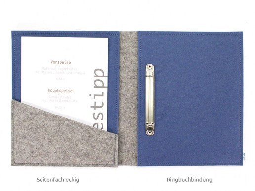 Speisekarte-aus-Filz-Seitenfach-eckig-Ringbuchbindung13