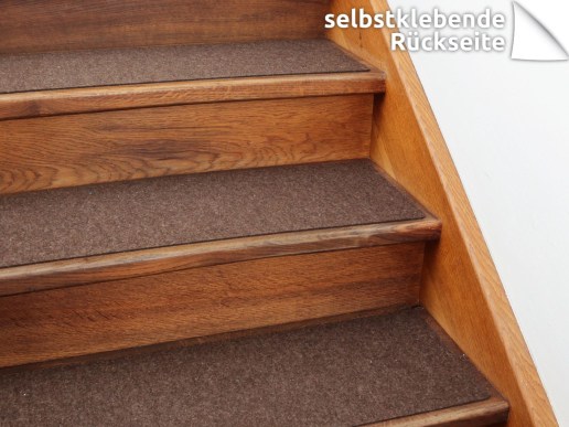 Stufenmatten-aus-Filz-selbstklebend-Treppe-Teppich-Wolle-jurabraun-vorschau