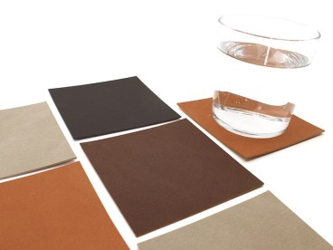 Untersetzer-aus-recyceltem-Leder-eckig-braun-graphit-taupe-kastanie