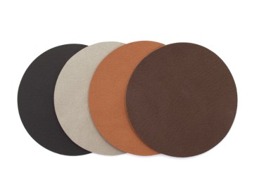 Untersetzer-rund-recyceltem-Leder-braun-graphit-taupe