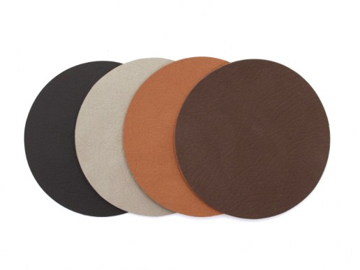Untersetzer-rund-recyceltem-Leder-braun-graphit-taupe