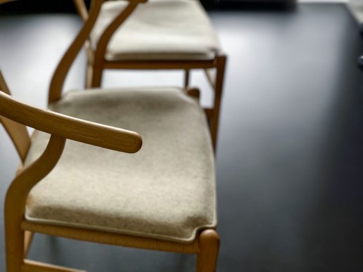 Sitzkissen aus Filz Wishbone Chair von Carl Hansen und CH24